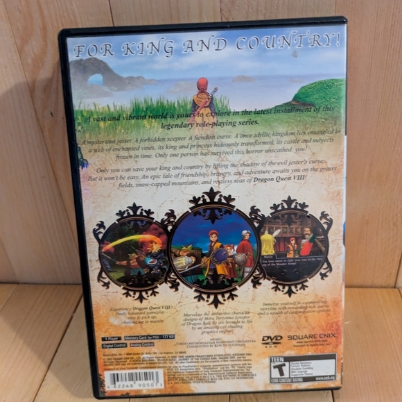 Dragon Quest VIII for PlayStation 2 - Black Case Game Used - Picture 3 of 7